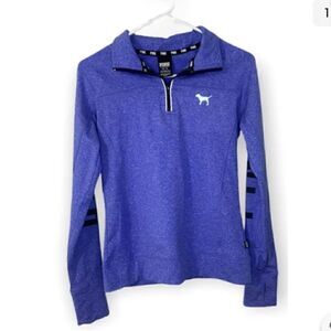 Pink Victoria's Secret Purple Quarter Zip ~ Worn Once!  Size ~ XS